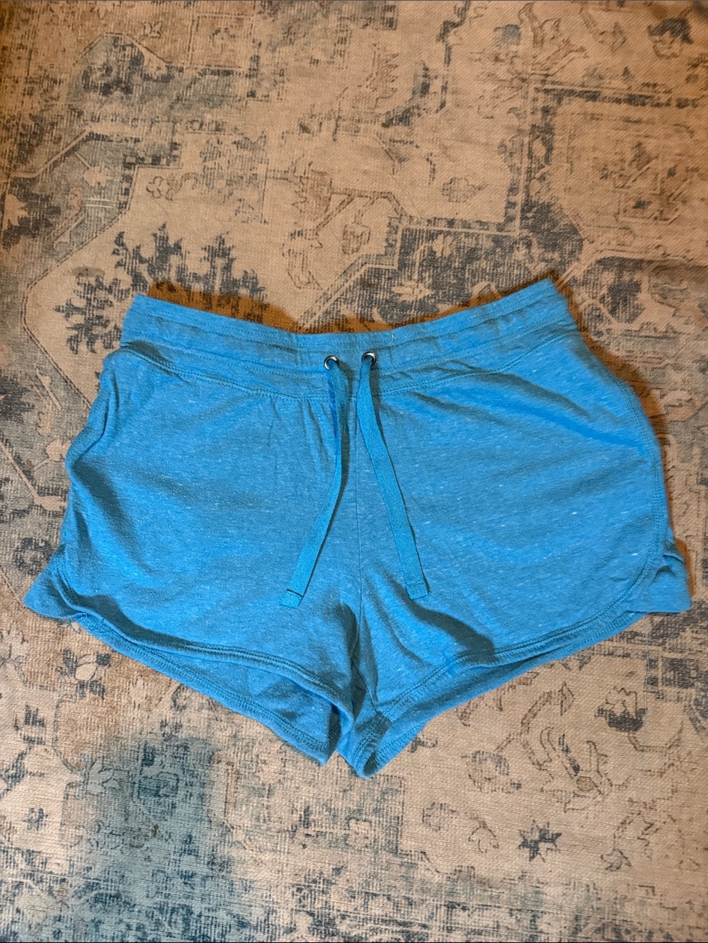 Athletic Works Teal Drawstring Athletic Shorts